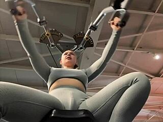 जिम में जोरदार मुठ मारते बड़ी गांड हिला रही 💦🏋️‍♀️