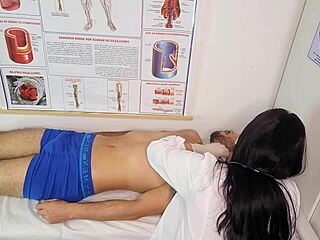 i watch this brazilian nurse make patient get super hard erection with handjob and rough fucking at hospital