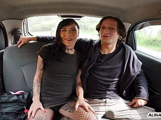 Yo, my first porn scene banging with a monster cock in a car rough public sex