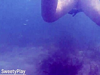 oh wow, i got this underwater creampie right in the pool after he came inside my pussy while swimming