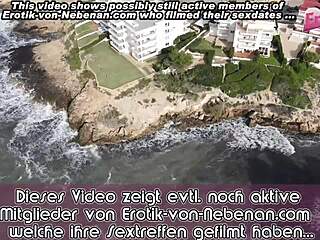 deutsche dünne blonde milf fickt outdoor im urlaub in turnschuhen