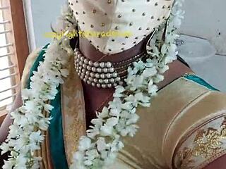 I feel so turned on as Indian beautiful crossdresser model Lara Dsouza in saree video with aunt and mommy vibes