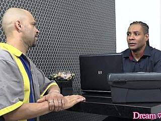 Watch these hung studs fill Sabrina Lins' trans ass with hot cum loads!