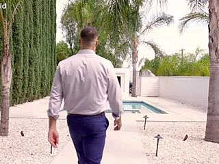 Busty blonde milf cory chase takes anal from stud real estate agent in kitchen. She rides cowgirl with deepthroat and cum in mouth swallow.