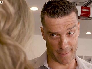 Busty blonde milf cory chase takes anal from stud real estate agent in kitchen. She rides cowgirl with deepthroat and cum in mouth swallow.