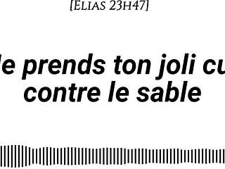 Why not take your pretty ass on the sand with wave sounds cream massage and fingering?