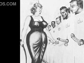 Vintage Erotic Art Featuring Hairy Beaver And Pussy