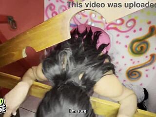 Naughty Bride Has Sex with Two Men in BDSM Room!