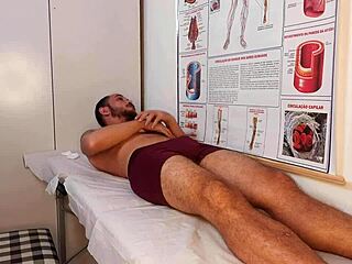 hey patient why's your cock getting hard from the nurse's touch in this hospital scene