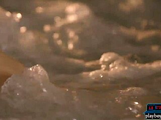 Teen Beauty Sea Rose Chilling Naked In Warm Hot Tub With Shaved Pussy And Small Tits