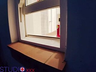 You watch british chubby neighbour flashing wet pussy in shower with clothes ripped off