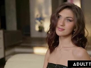 Why stretch your tight Russian asshole with a buttplug for first-time rough anal riding?