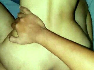 indonesian couple enjoys a beautiful body during the rainy weather outside