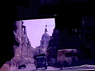 Retro vintage scene shows hairy pussy getting erotic blowjob and fucking