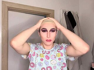 Asian Ladyboy Gets Bareback Anal Fucked with Creampie by Mature Guy