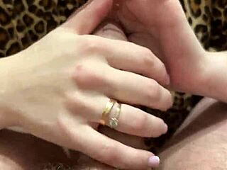 Penis massage with oil - the penis swells from such a masturbation, uh...