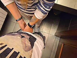 After Work Toilet Creampie with Cum-Filled Panties