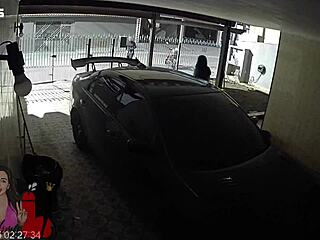 Athletic babe babysitter with big ass hairy pussy and big clit gets fucked in close up by black guy while cuckold husband watches on phone, face covered in cum