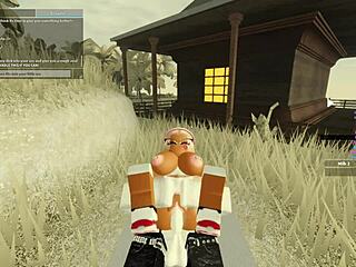 84 Roblox Porn with Big Tits Blonde Blowjob and Wet Sex in New Zealand.