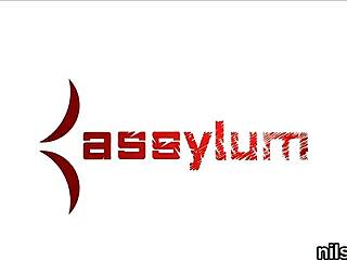 Slutty sweetie faces brutal deepthroat and ass to mouth in painful bdsm asshole treatment.