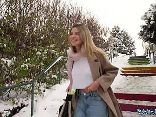 Hey, watch this cute blonde college student give an outdoor POV blowjob. She rides that big dick in a secret spot until her tight pussy cums hard! 😈