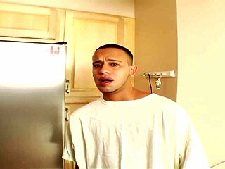 sexy blonde megan takes it doggystyle. her ass gets fucked hard on the kitchen floor.