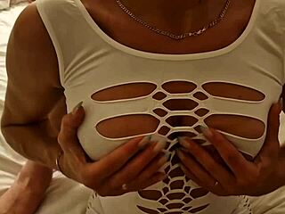 Up Close Fucking My Boss S Wife At Party With Bent Over Doggystyle And Cum Covered Tits