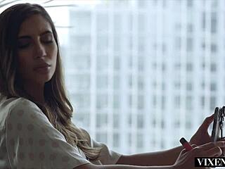 vixenplus follows maitland ward as she casually teaches her students a dark lesson with bent over doggystyle and face sitting