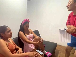 Daddy Punishes Us Hard In Real Amateur Homemade Threesome