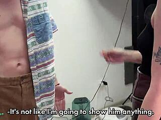 i took my slutty wife in torn pantyhose to a friend and ended up fucking her hard