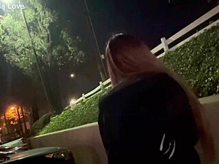 Italian Hot Milf Long Hair Artemisia Love Solo Smoking Session Outdoor