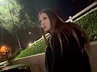 Italian Hot Milf Long Hair Artemisia Love Solo Smoking Session Outdoor