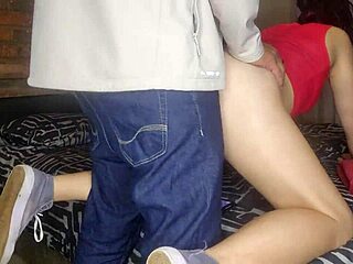 Intense doggystyle fucking of tight shaved pussy on 18 year old stepdaughter before boyfriend arrives home