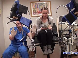 hey, dr tampa's locking up naomi alice with big ass and tits in latex gloves pov