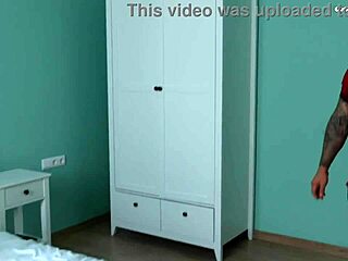 Sexy Teen Fucks Step Daddy with Deepthroat Blowjob Doggystyle Pussy Sex While Mommy Shops