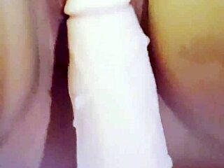 this dildo drives me to squirting orgasms multiple times with homemade wife fun