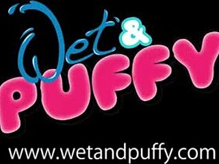 White stocking hottie Dido Angel puffs her pussy lips.