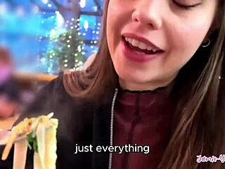 Cute Petite 18+ Girl Rides Big Cock In Budapest Sex Vlog Jamie Young 18+