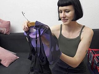 Tall skinny French girl Delfine Dahlia pickup for casting fuck