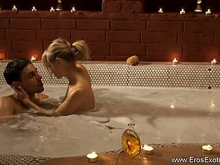 how does this beautiful blonde indian lover give such an exotic blowjob