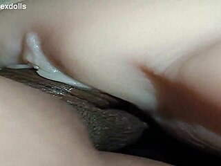 trailer shows candy in beige panty taking vaginal creampie over desk in homemade quickie
