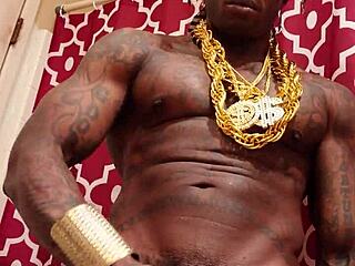 I feel so aroused stroking my huge black hairy cock right in your face, Hallelujah Johnson