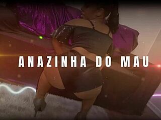 Plugging Toy in An�nzinha's Asshole to Open It Up and Fill It with Cum from My Huge Cock