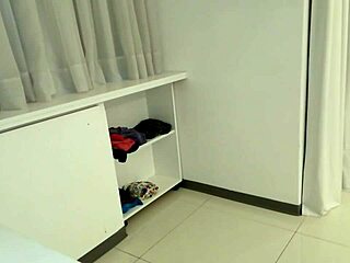 Hey, this perverted cleaning girl with big ass wants to hook up with big cock brunette Latina friend.