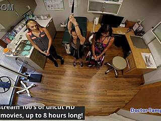 Dr Tampa handles smuggling inc case with Asia Perez little 18+ Mina Ami Rogue in Florida using gloves handcuffs heels humiliation latex POV