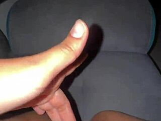 so this colombian amateur chick had her first time flashing in public shorts and pantyhose leading to intense fingering masturbation with big pussy lips gaping on toilet for wet orgasm