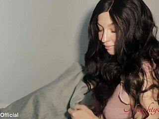 Step-mom invites me to her bed during the storm and we get close 😈