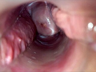 oh man, check out this pulsating orgasm right inside her vagina, it's intense!