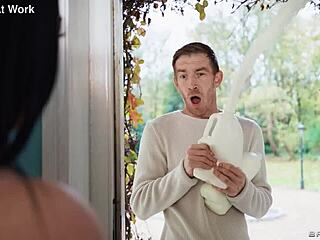 Big Ass Klara Devine Milks Cock in Slow-Mo Titty Fuck and Facial Spank Fest