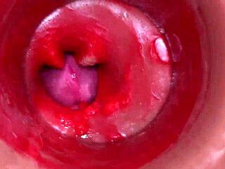 Whoa, camera inside vagina shows close-up POV creampie fucking with big cock! 🔥